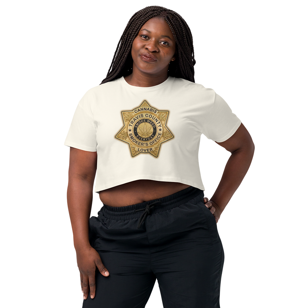 Thumbnail: Women’s Travis County Smoker's Ofiice Crop Top