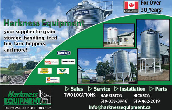 Harkness Equipment half page ad