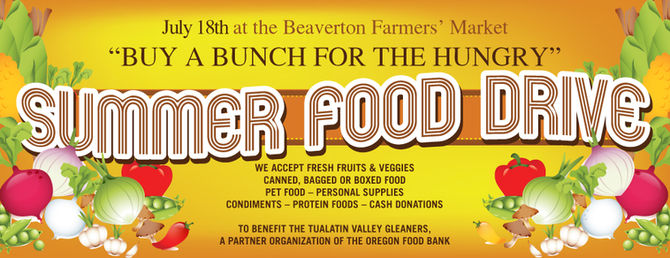 Summer Food Drive: Saturday, July 18