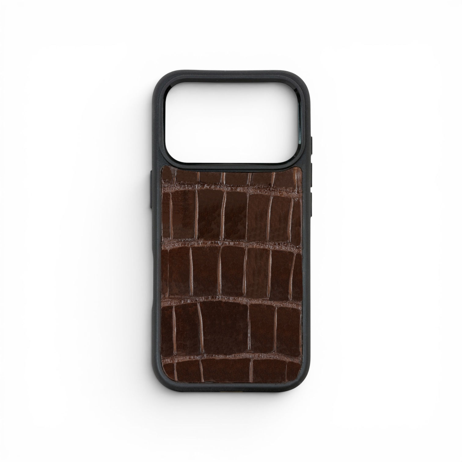 Funda Iphone 17 Pro / Pro Max cocodrilo café