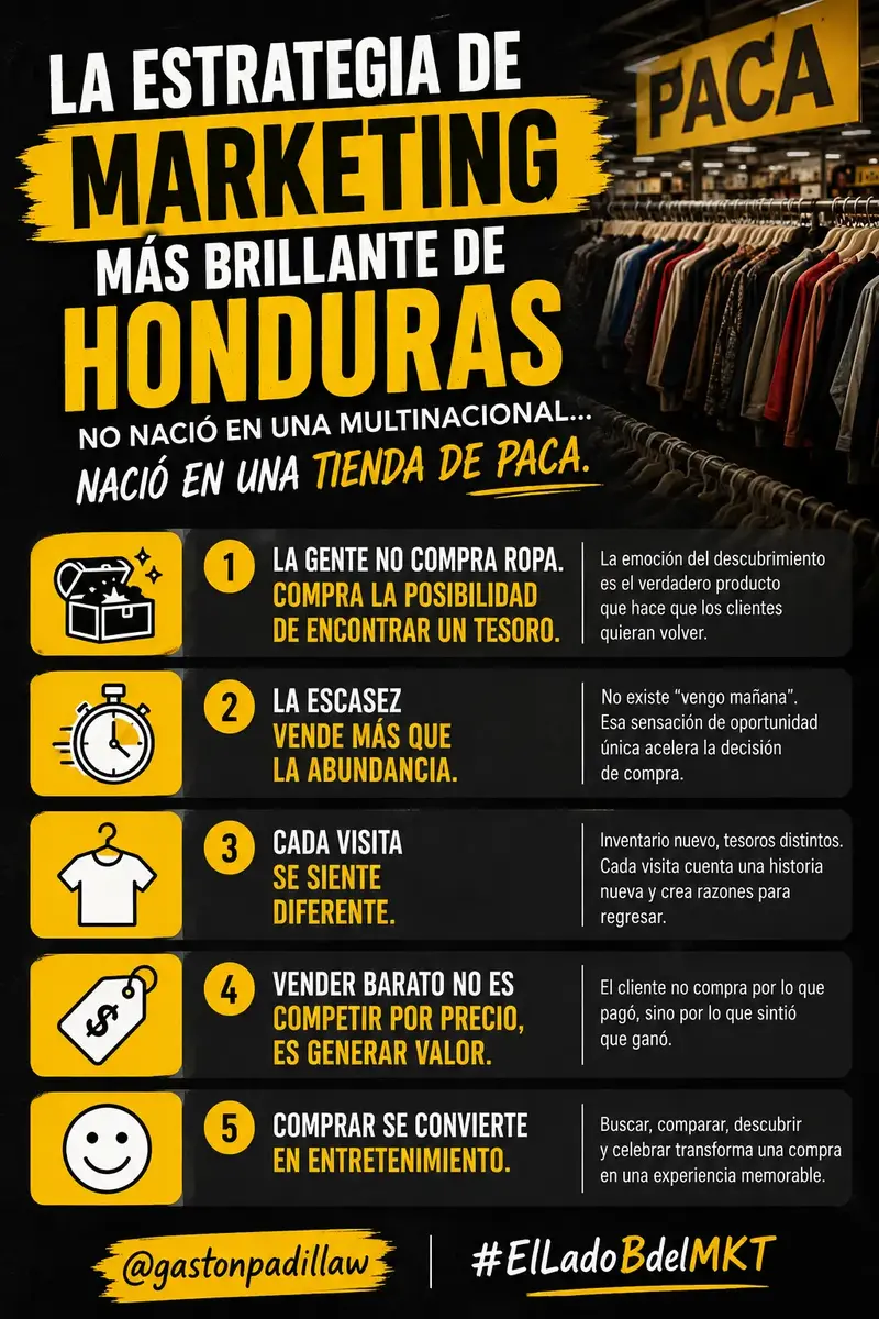 La estrategia de marketing más brillante de Honduras no nació en una multinacional… nació en una tienda de paca.