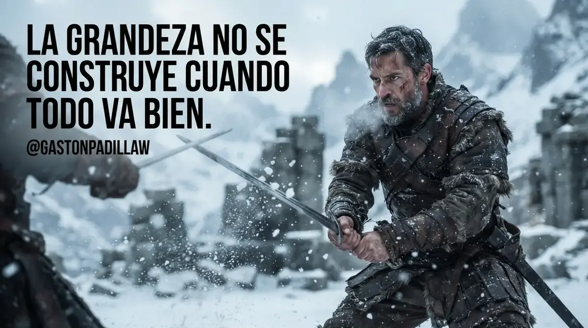 La grandeza no se construye cuando todo va bien