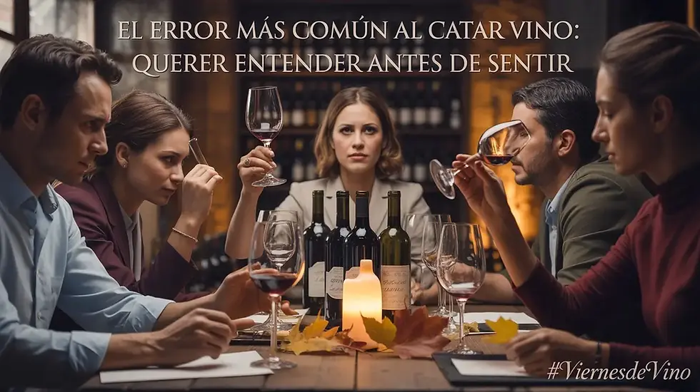 El error más común al catar vino: querer entender antes de sentir