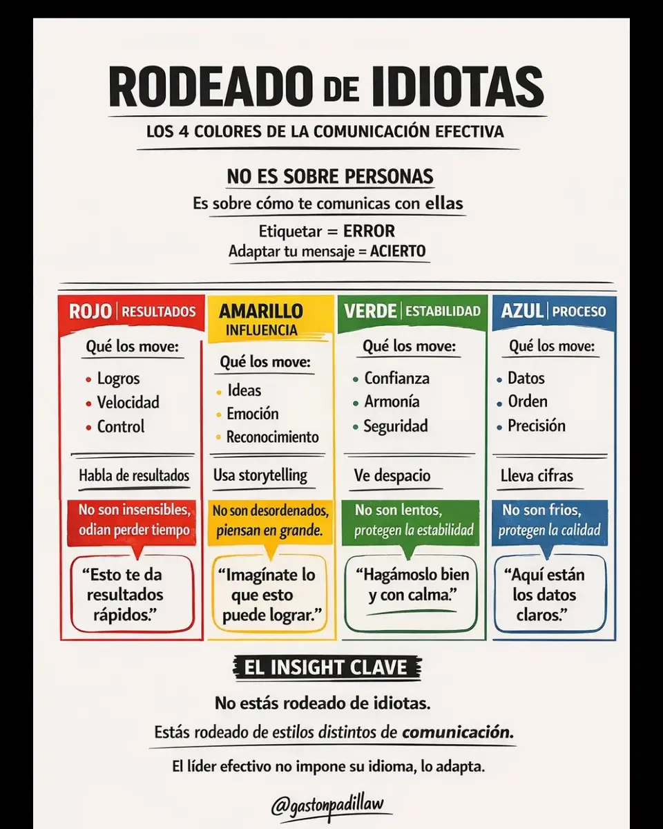 Rodeado de Idiotas: Los 4 colores que explican por qué no nos entendemos