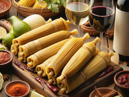 Tamales y Torrejas, con que vino van mejor...