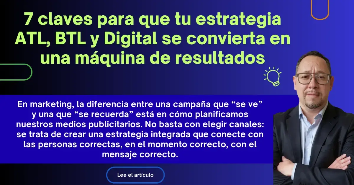 7 claves para que tu estrategia ATL, BTL y Digital se convierta en una máquina de resultados
