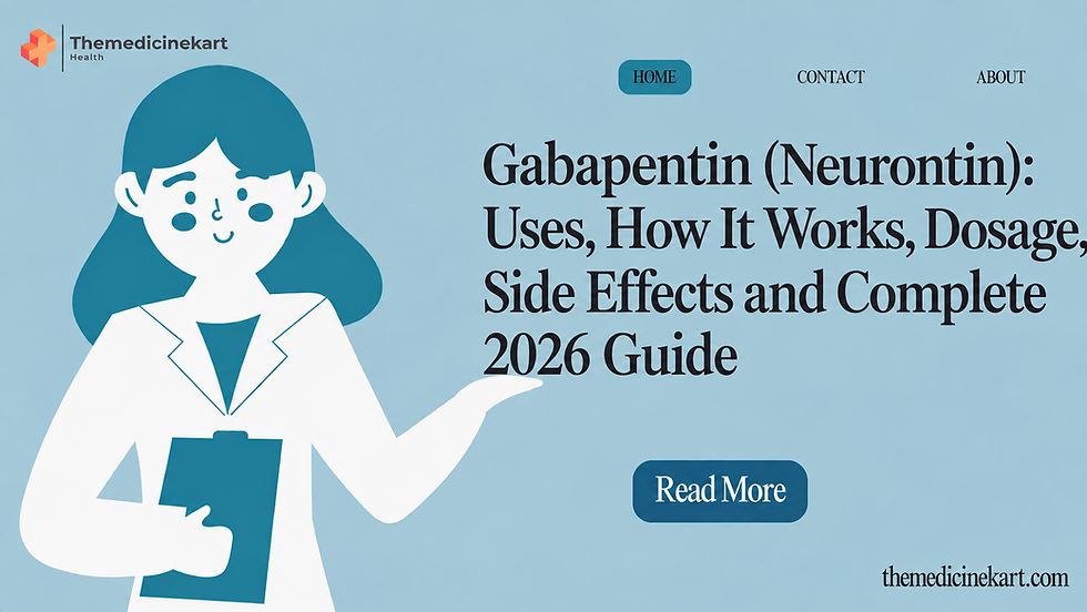 Gabapentin (Neurontin): Uses, How It Works, Dosage, Side Effects and Complete 2026 Guide