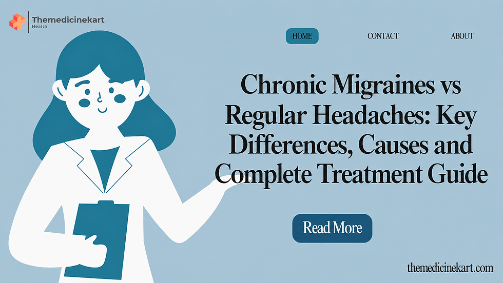 Chronic Migraines vs Regular Headaches: Key Differences, Causes and Complete Treatment Guide