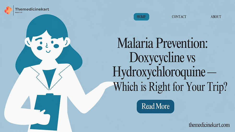 Malaria Prevention: Doxycycline vs Hydroxychloroquine — Which is Right for Your Trip?