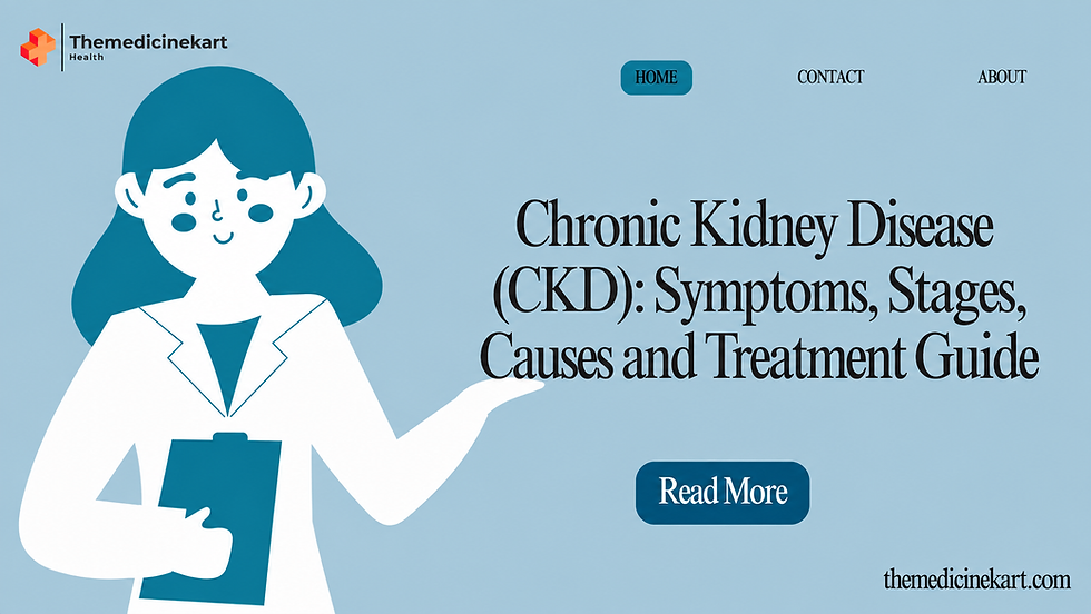 Chronic Kidney Disease (CKD): Symptoms, Stages, Causes and Treatment Guide