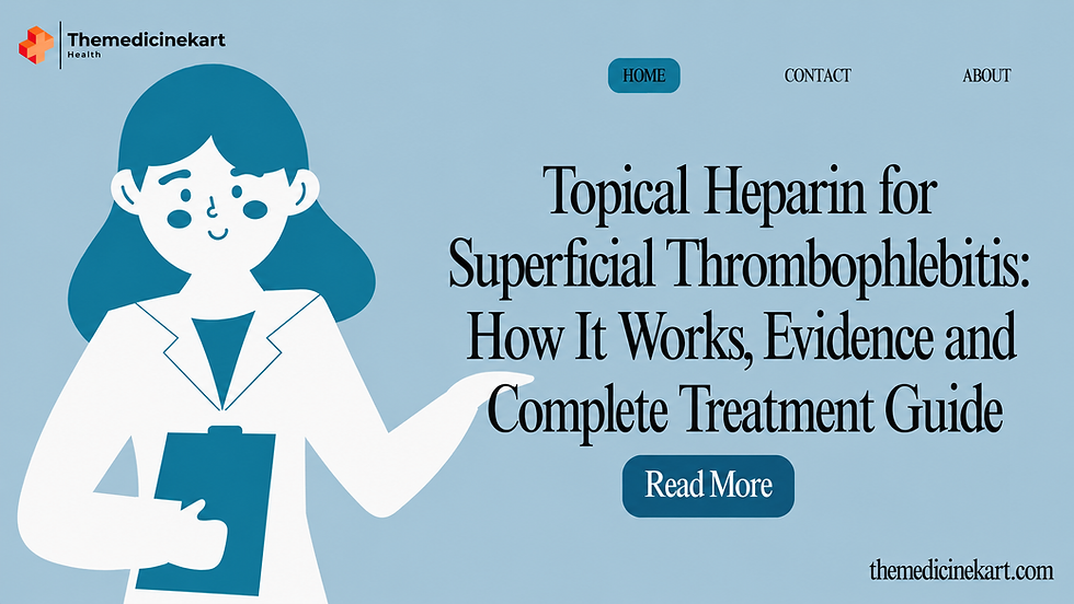 Topical Heparin for Superficial Thrombophlebitis: How It Works, Evidence and Complete Treatment Guide