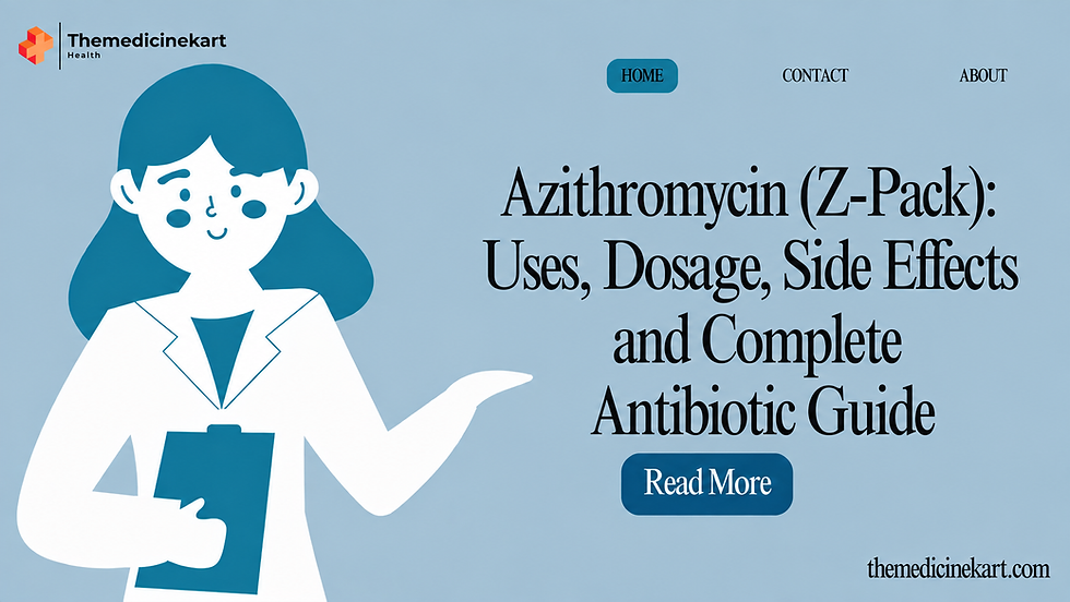 Azithromycin (Z-Pack): Uses, Dosage, Side Effects and Complete Antibiotic Guide