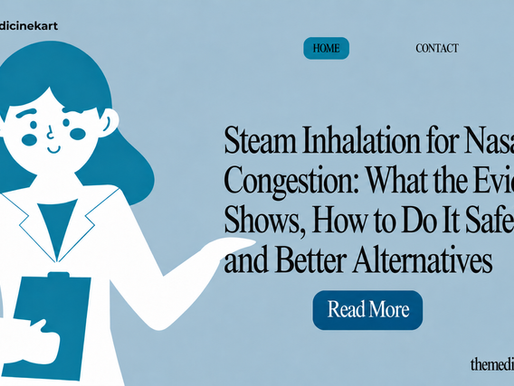 Steam Inhalation for Nasal Congestion: What the Evidence Shows, How to Do It Safely and Better Alternatives
