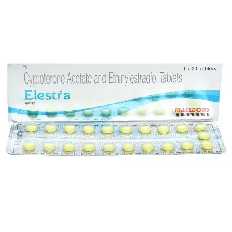 Elestra (Cyproterone & Ethinyl Estradiol) Tablet
