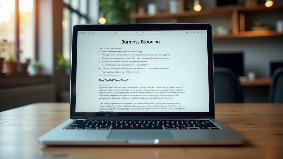 Benefits of Blogging for Business Growth