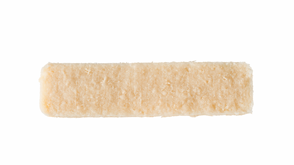 Kore Fiber demineralized cortical bone strip on white background