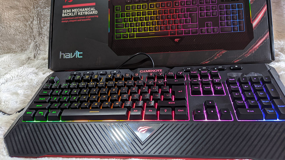 Miniatura: Teclado gamer con multimedia