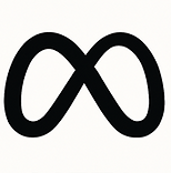 Meta Ads icon featuring the infinity loop logo, representing Instagram and Facebook advertising for creatives and small brands