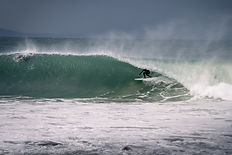 Stevie Sawyer surfing at Jeffreys Bay. Jbay is one of the most iconic waves of the world and I was pleased to take photos of the waves.