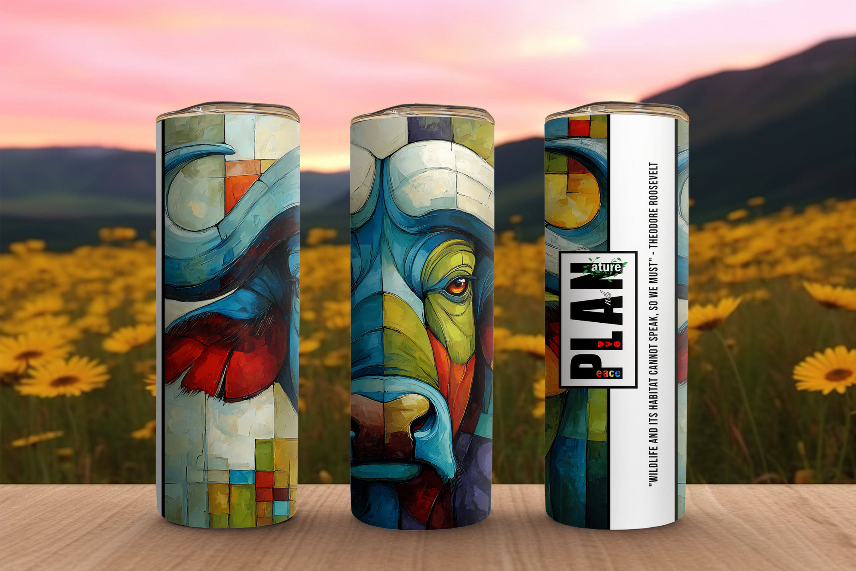 P.L.A.N. - Wildlife Conservation Skinny Tumbler