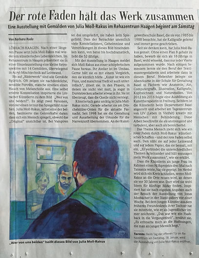 Badische Zeitung 2020.01.17. Ausstellung