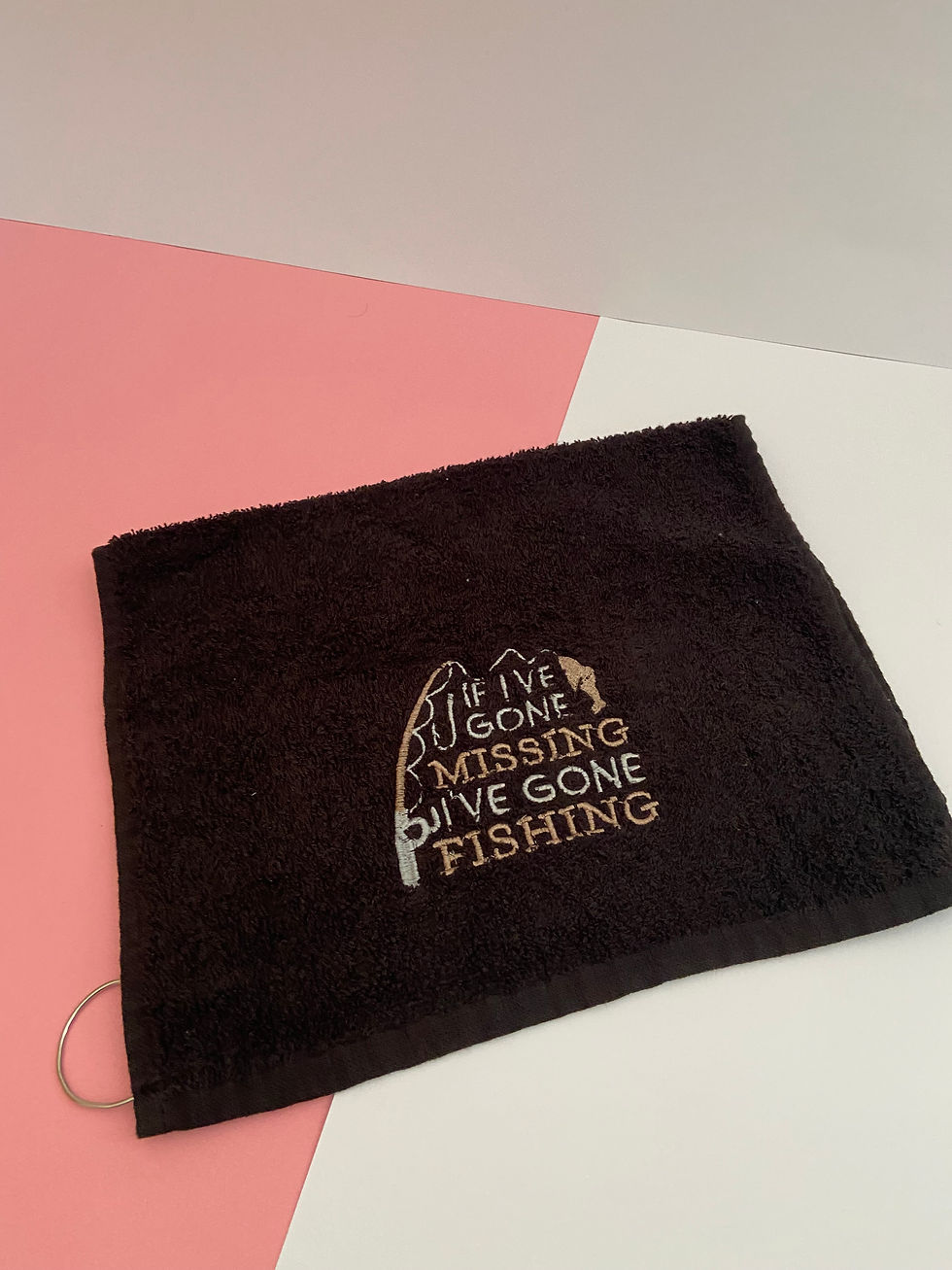 Thumbnail: Fishing towel: If I've gone missing, i've gone fishing