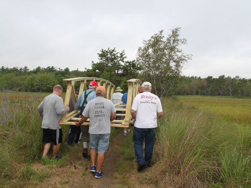 New bridge on Atlantic Way Trail