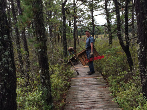 Making more progress on demolition of the Ted Wells Trail