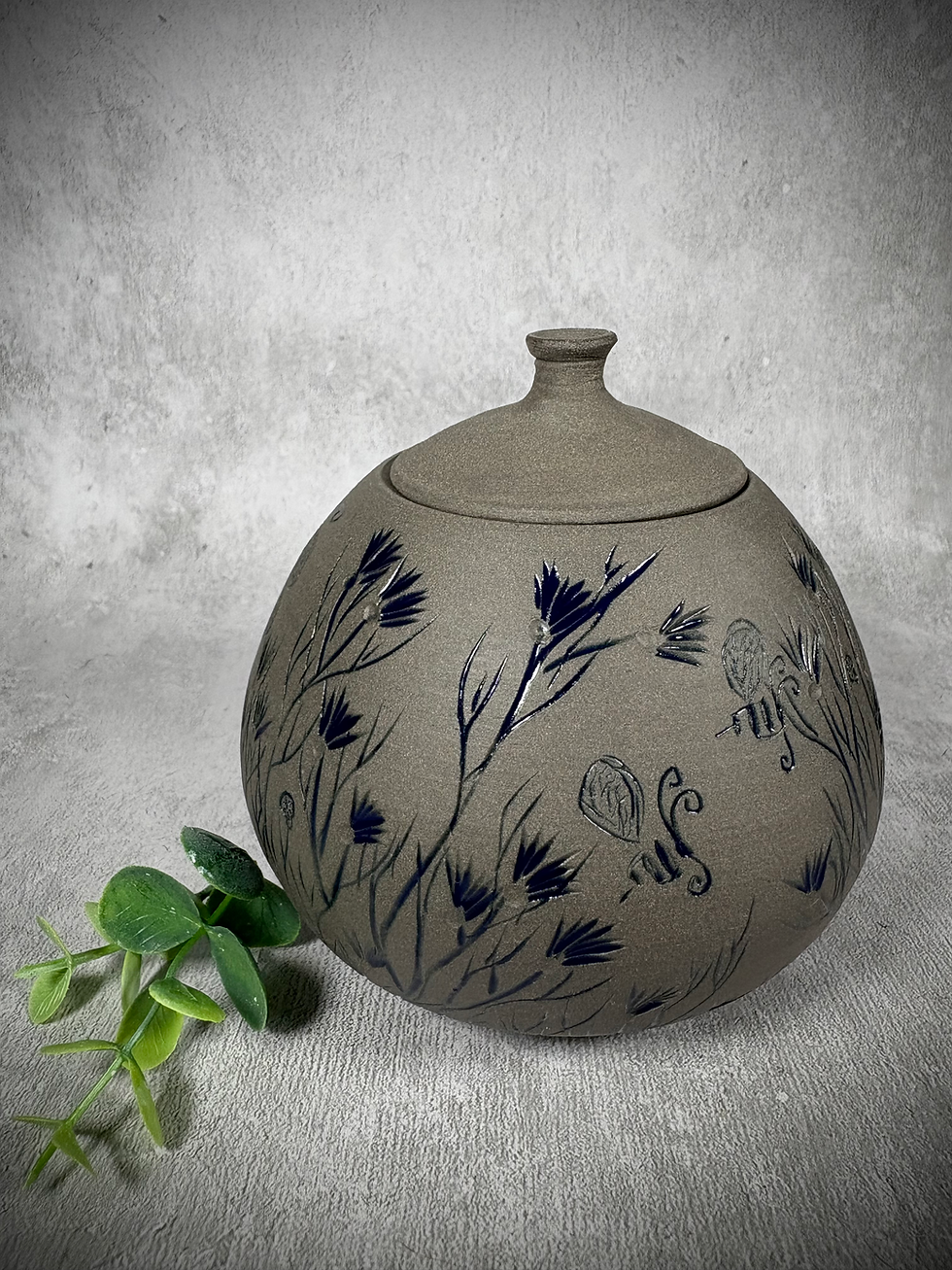 Thumbnail: Wild Flower Lidded Jar
