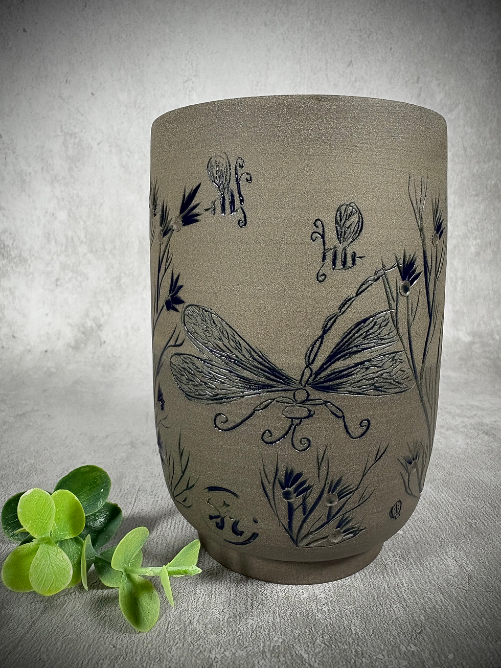 Jemma Midnight Wild Flower Tumbler