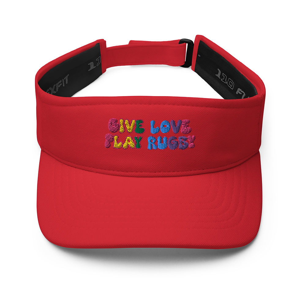 Thumbnail: Give Love Play Rugby Visor