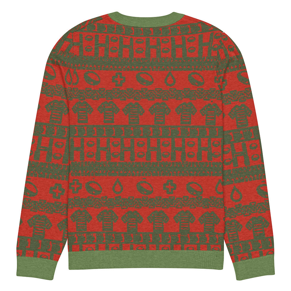 Thumbnail: Holiday Rugby Knit Crew Neck Sweater