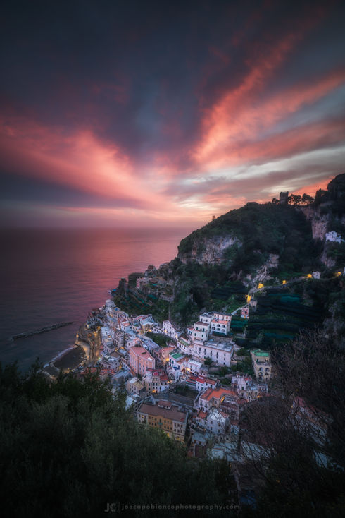 Atrani at sunset