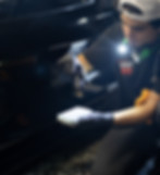 Ceramic coating hydrophobic water beading on car paint surface