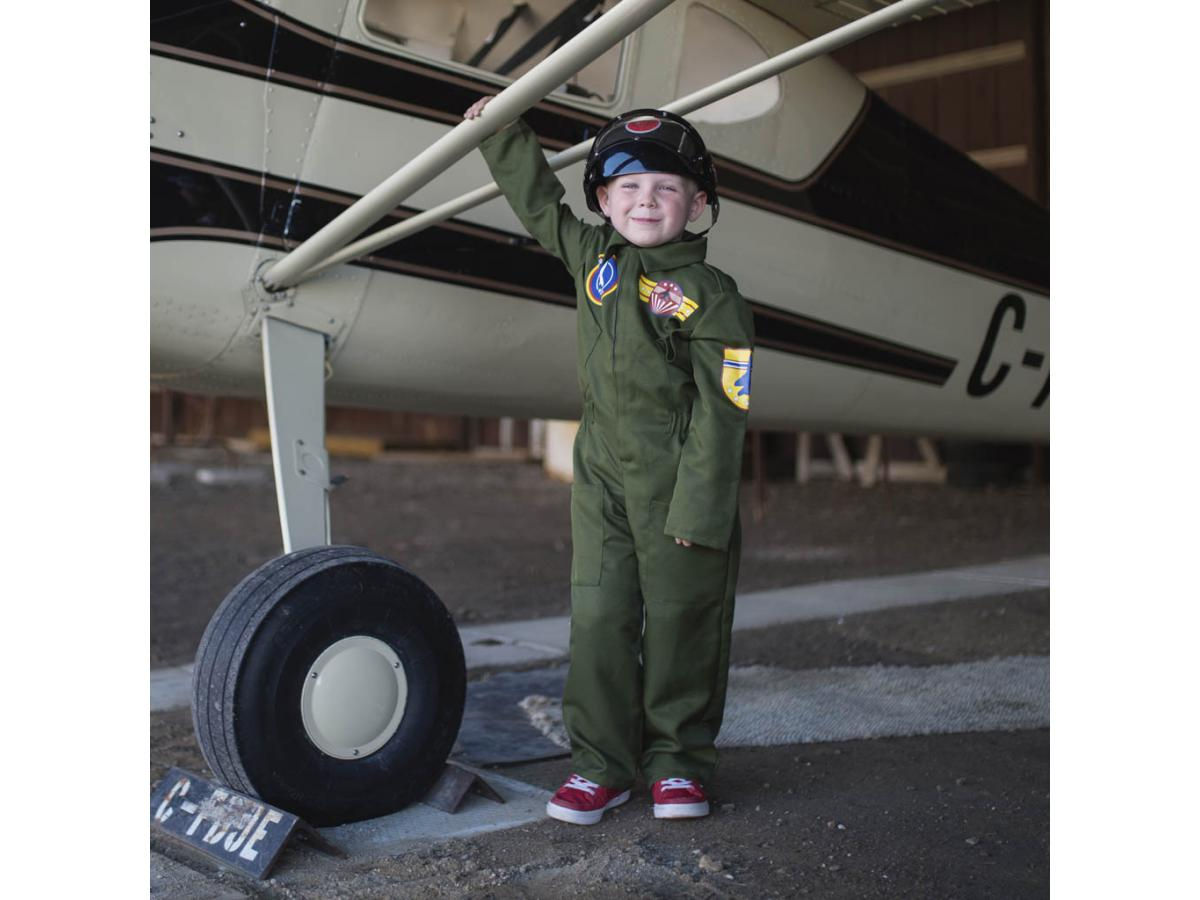 Combinaison Pilote Royal Air Force avec casque - 5-6 ans