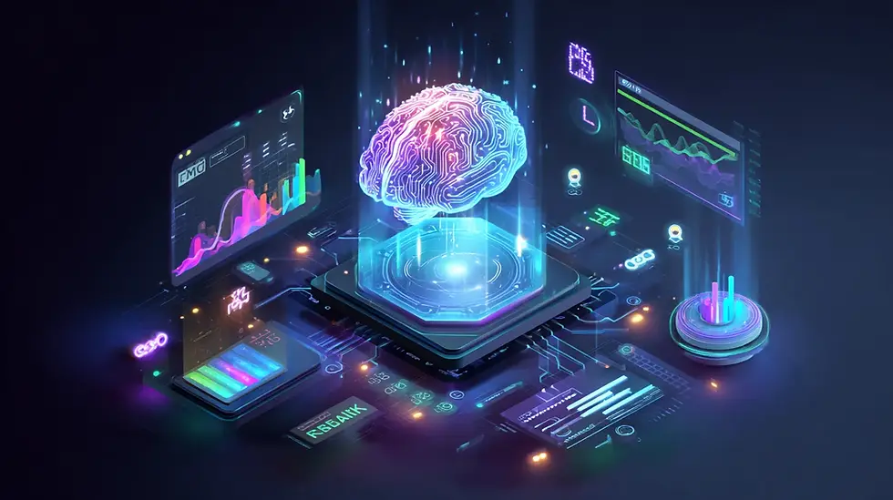 Illustration of GEO concept with AI and SEO integration