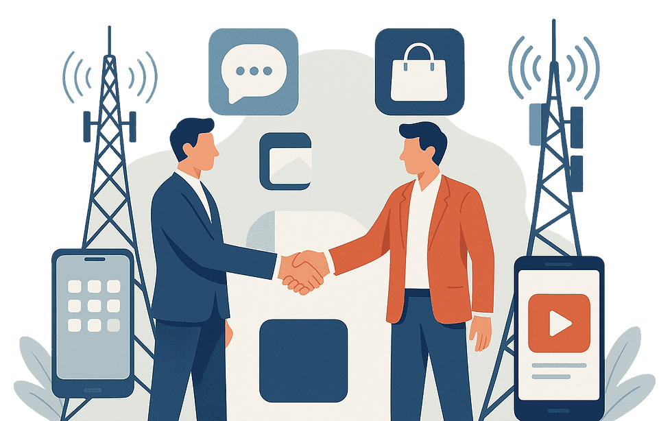 20250709_1418_Telecom Partnership Illustration_simple_compose_01jzq5x4she2nrr33w8qqqz17m_1