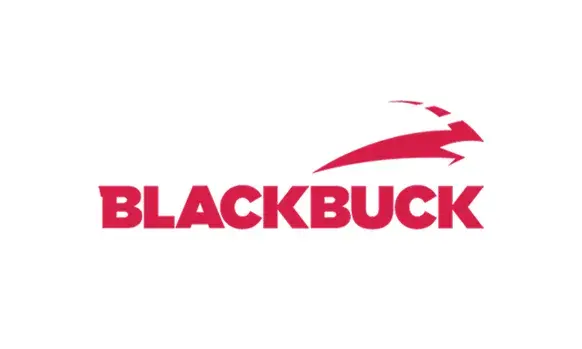 Blackbuck logo with red lettering and design