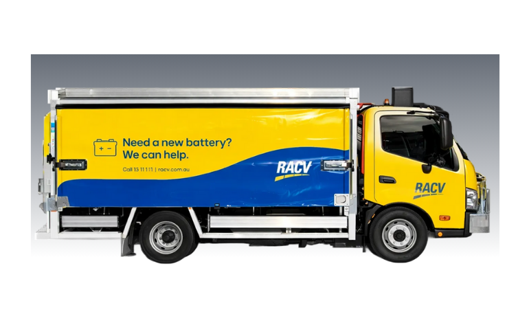 Slider truck body for delivery access