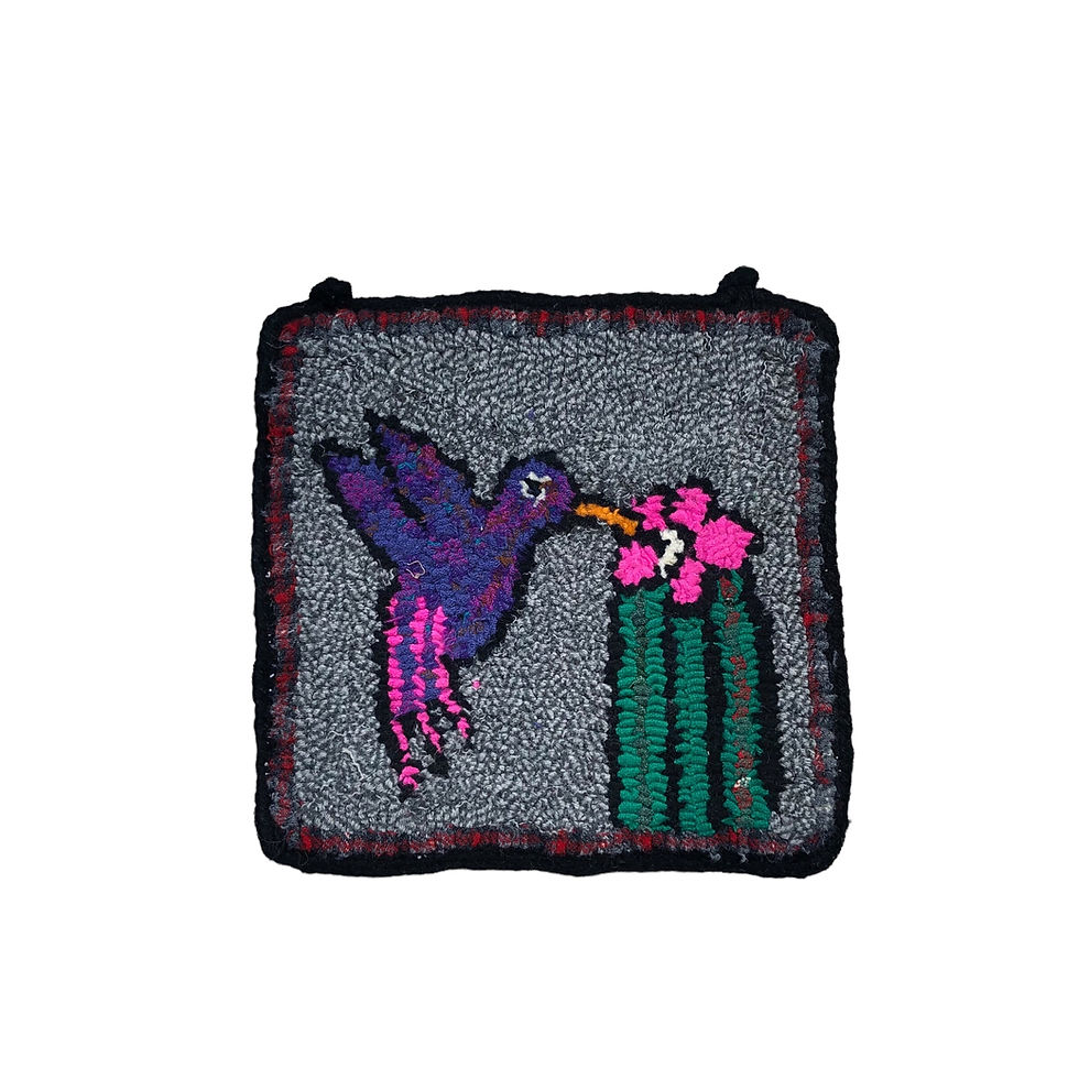 Thumbnail: Manique Woolen Potholder (crochet) - BIRDS