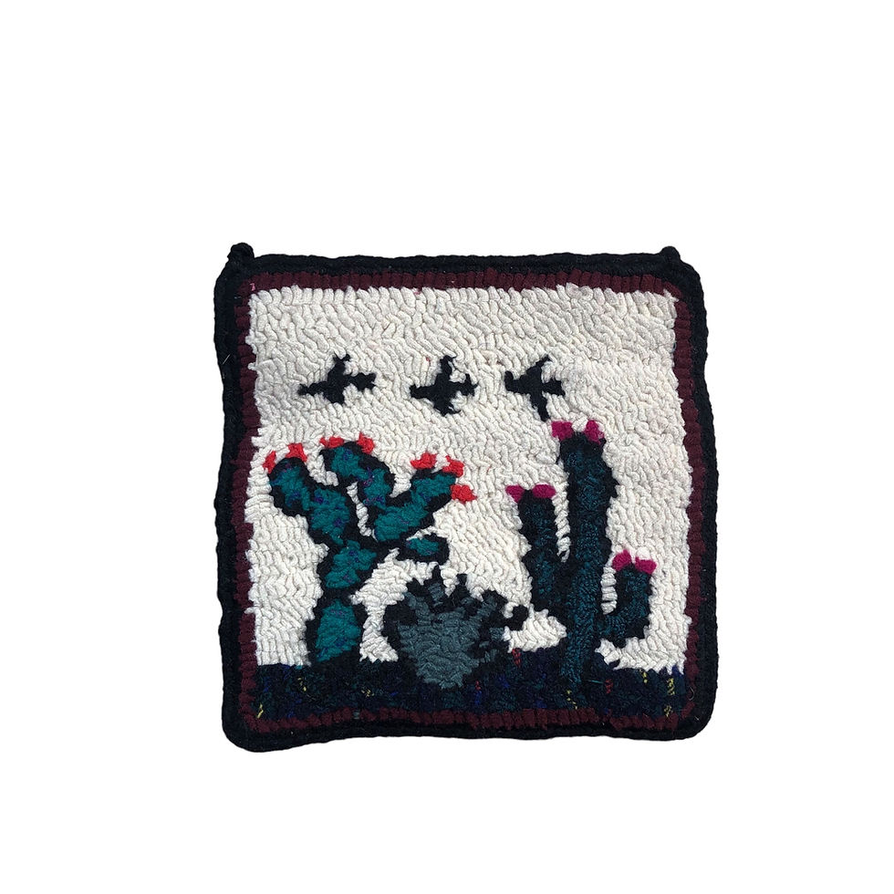 Thumbnail: Manique Woolen Potholder (crochet) - CACTUS