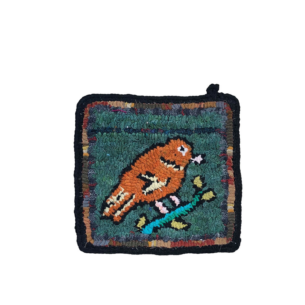 Thumbnail: Manique Woolen Potholder (crochet) - BIRDS