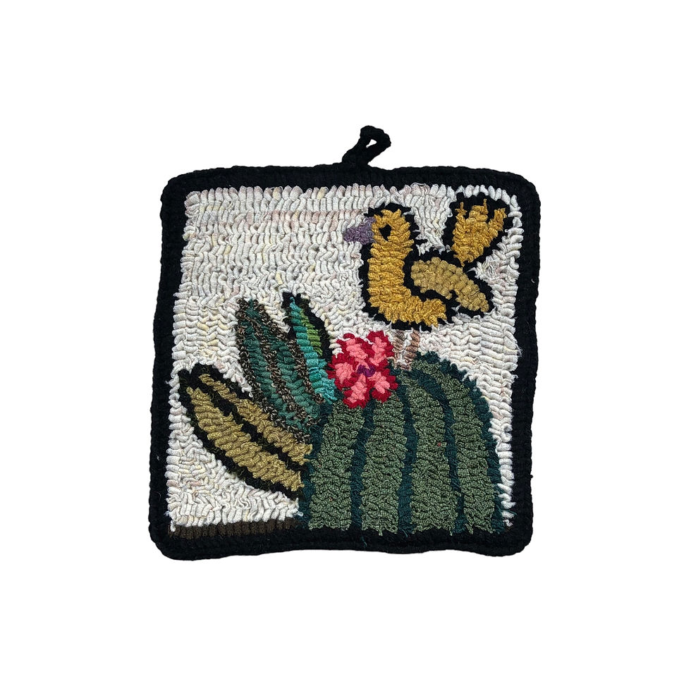 Thumbnail: Manique Woolen Potholder (crochet) -BIRDS