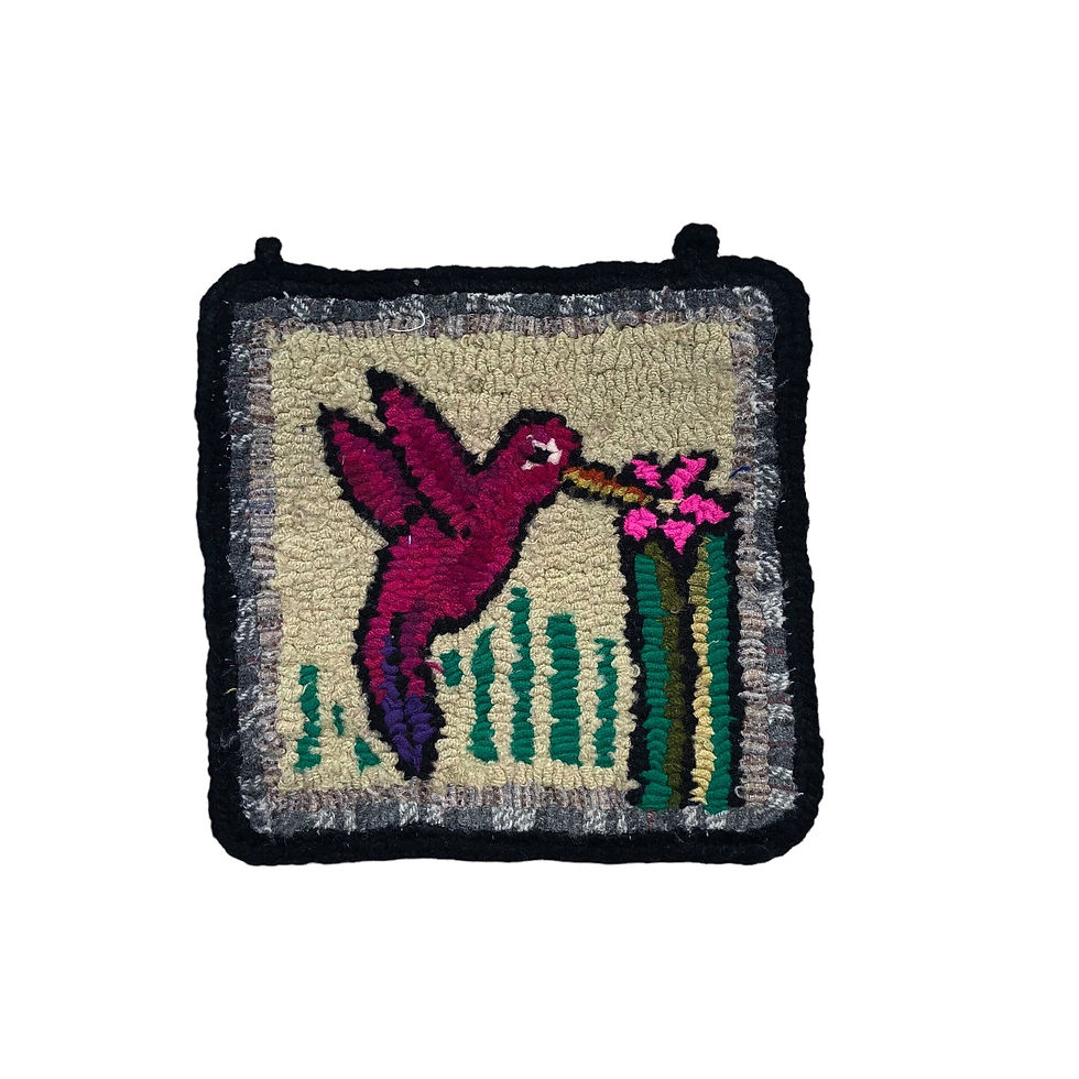 Thumbnail: Manique Woolen Potholder (crochet) - BIRDS