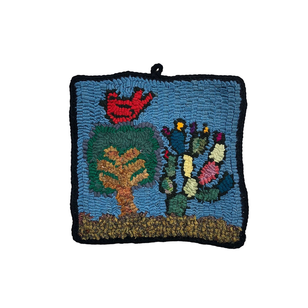 Thumbnail: Manique Woolen Potholder (crochet) - CACTUS