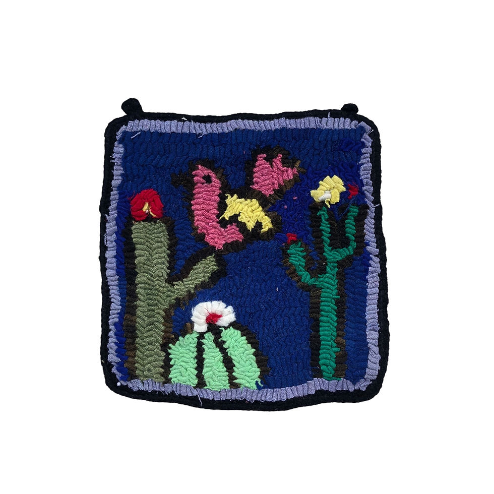 Thumbnail: Manique Woolen Potholder (crochet) - BIRDS