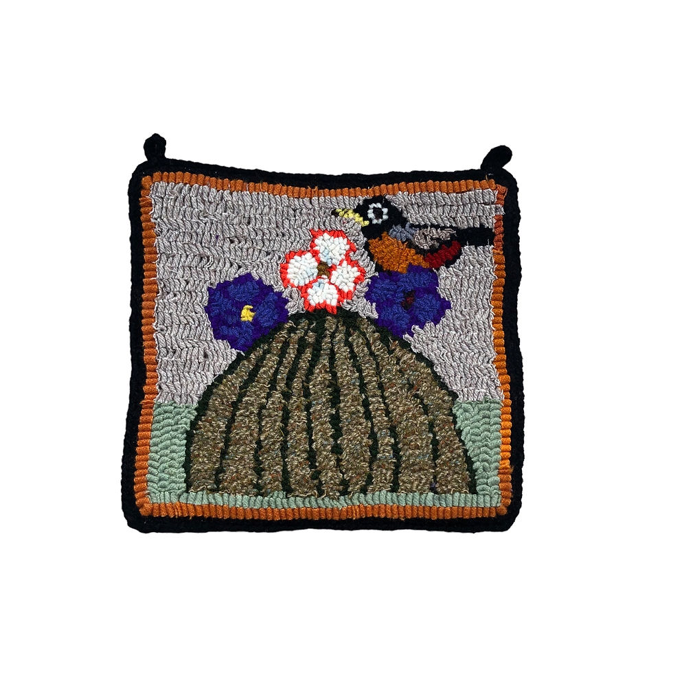 Thumbnail: Manique Woolen Potholder (crochet) - BIRDS