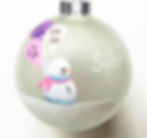 hand-painted christmas ornament