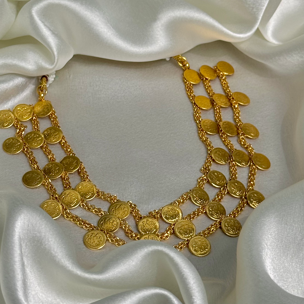 Thumbnail: SRILAKSHMI Lakshmi Coin  Necklace set