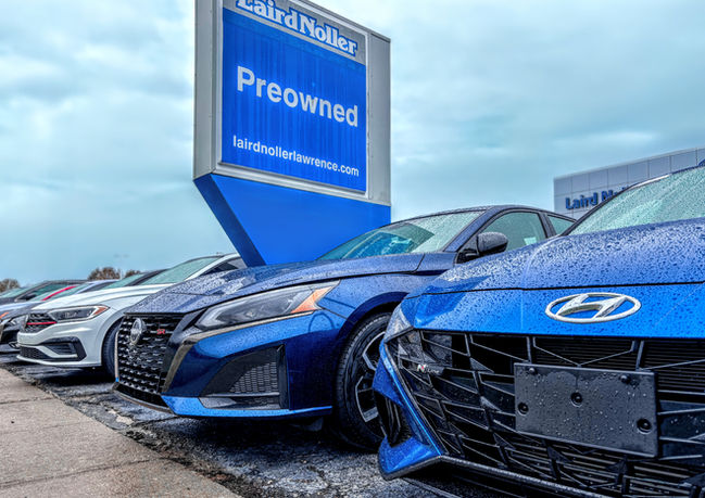 Pre-owned sedans row
